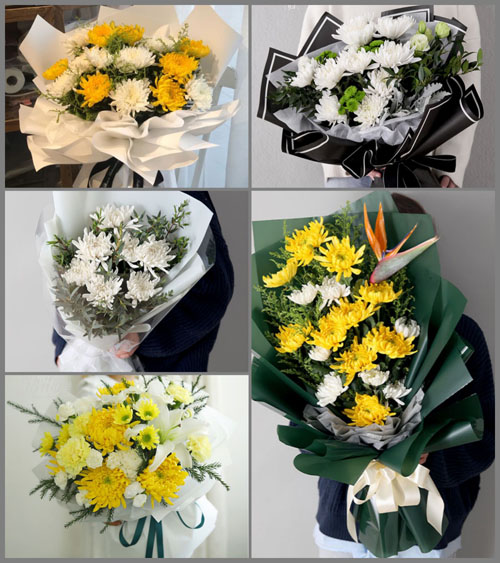 山西忻州静乐县堂尔上乡白事花束代送